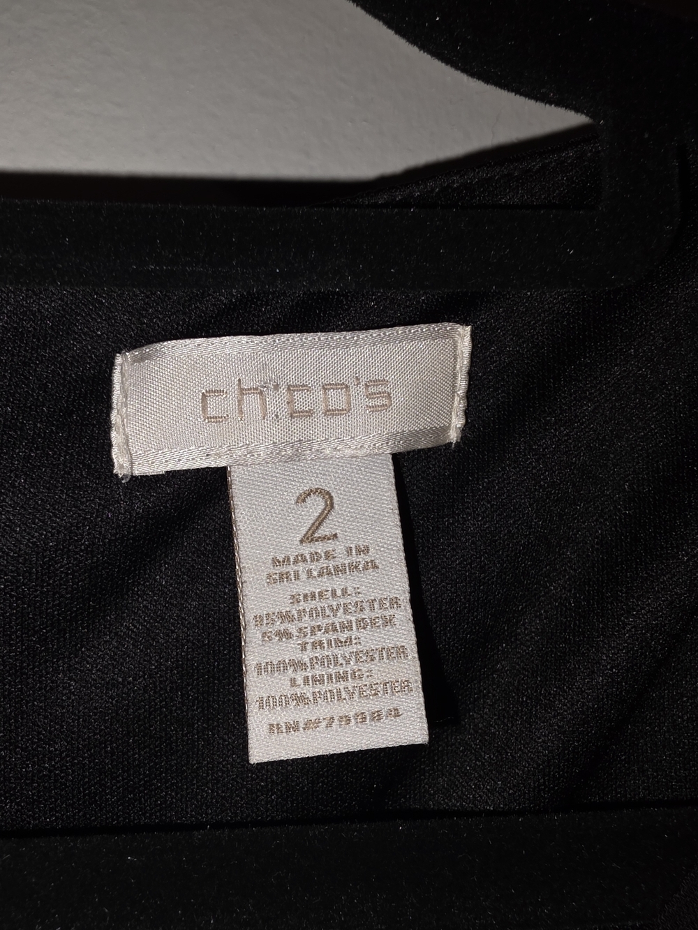 Women's Chico's Sequin Black Dress Size 2 (12) - Picture 2 of 3